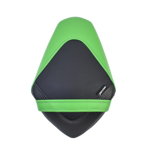 Motorcycle Rear Pillion Seat for Ninja400 Z400 2018-2024 (Rear Seat-Green) | Soft PU Leather Rear Pillion Seat Pad Set Rear Pillion Seat - color: Rear Seat-Green