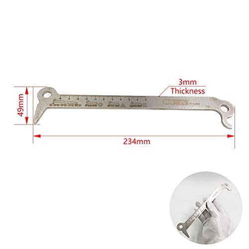 OTOM Motorcycle Chain Checker Wear Indicator 3in1 Exact Chain Hook Bolt Measurement for 520 525 530 Chain Universal Repair Tools