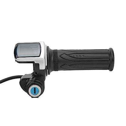 Throttle with Key Scooter Throttle Electric Bike Grip Lock Key Set with LED Indicator 48V Motorcycle Scooter Accelerator Handle Grips Ergonomic Design