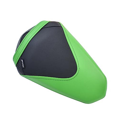Upgrade Soft PU leather Front Driver Rider Seat Passenger Pillion Seat Cushion Comfortable compatible with Kawasaki ninja 400 Z400 Z-400 Accessories 2018-2024 (Front+Rear Seat-Green) - color: Front+Rear Seat-Green