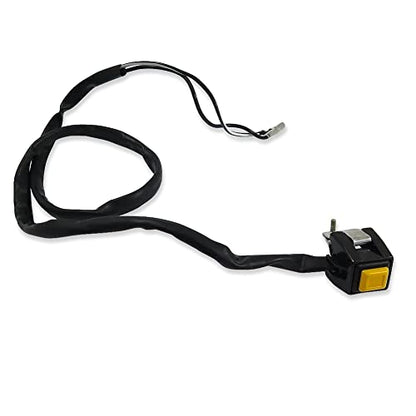 XH1700C-007 Universal Yellow 7/8 Inches Handlebar Starter/Kill Cut Off Stop Switch Push Button Compatible with Motorcycles ATVs Scooters Snowmobiles