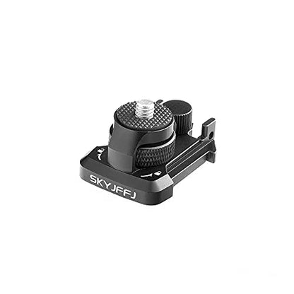 Aluminum 360-degree Rotation Helmet Mount for Gopro Hero 13 12 11 10 9 8 DJI Osmo Insta360 AKASO and Other Action Camera 1/4"-20 Threaded Swivel Mount