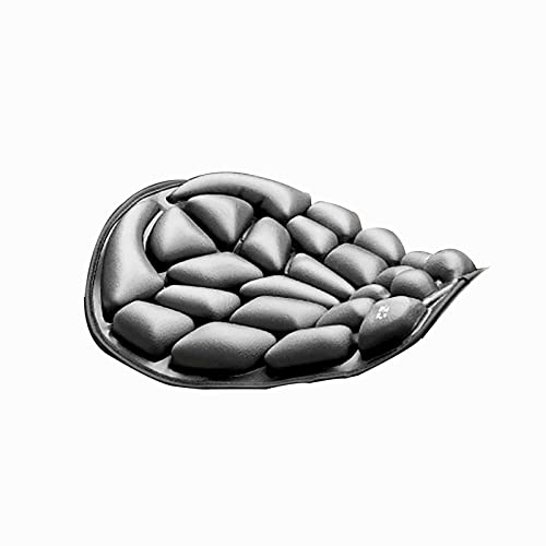 3D Air Shock Absorbing Motorcycle Seat Cushion - Air Filled Motorcycle Seat Pad Butt Protector - Breathable Motorcycle Seat Cover Reduces Pressure and Fatigue. Makes Long Rides More Comfortable