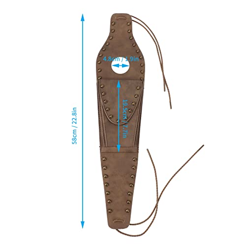 HERCHR Fuel Tank Panel Cover Bag, Motorcycle Gas Tank Pouch Bag PU Leather Pad Motorcycle Oil Fuel Tank Cover for XL 883 1200 48(Bronze Rivet Edge) - color: Bronze Rivet Edge