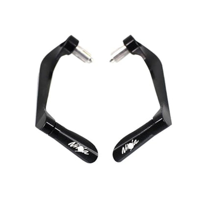 for KAWA&SAKI Ni&nja 250 300 400 650 NINJA650R ZX-6R ZX-10R Motorcycle CNC Handlebar Grips Brake Clutch Levers Guard Protector Hand Guards - color: Black