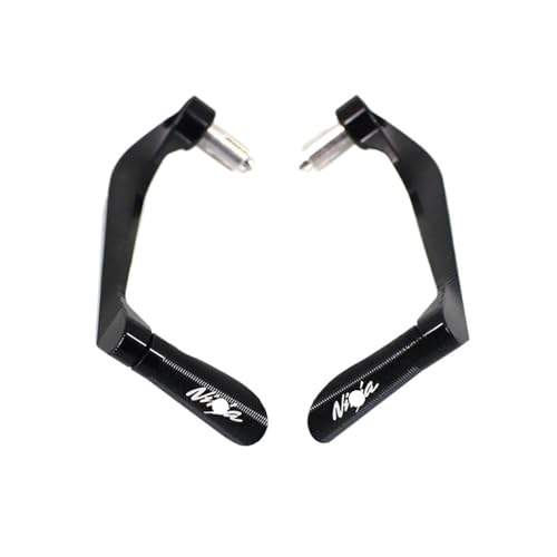 for KAWA&SAKI Ni&nja 250 300 400 650 NINJA650R ZX-6R ZX-10R Motorcycle CNC Handlebar Grips Brake Clutch Levers Guard Protector Hand Guards - color: Black