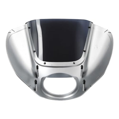 Front Headlight Quarter Fairing Windshield Fit For Harley Softail Low Rider FXLR S FXLRS 2018-2025 Street Bob FXBB FXBBS 2018-2025 Softail Standard FXST 2020-2024 Barracuda Silver Denim - color: Fairing Barracuda Silver Denim #3