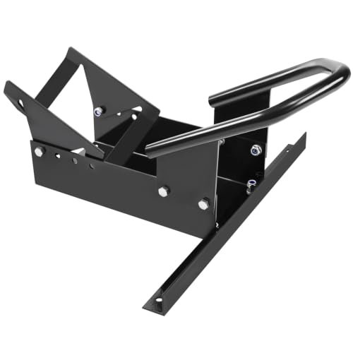 JY PERFORMANCE Motorcycle Wheel Chock, Heavy Duty Motorcycle Front Wheel Stand for Trailer, Cruiser, Sports & Dirt Bikes, 1800 lb Capacity Adjustable Wheel Stand for 15"-21" Wheels - style: Plate-Stand Type