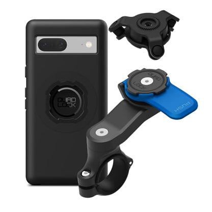 Quad Lock Motorcycle Handlebar Mount Kit with Vibration Dampener and MAG Phone Case for Google Pixel 7a - size: Pixel 7a