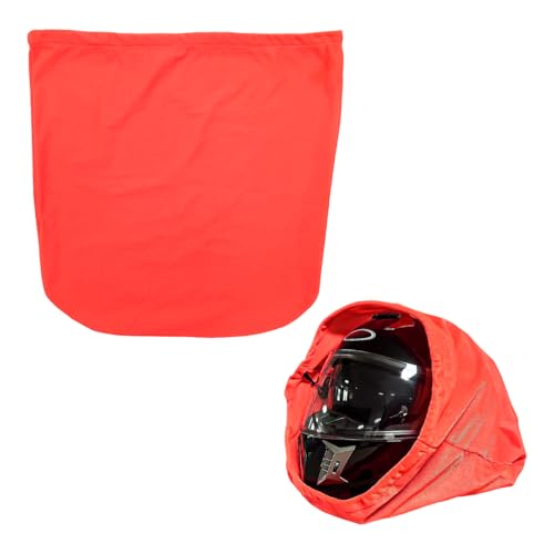 KVAEY Motorcycle Helmet Bag, Helmet Protection Drawstring Bag Made of Nylon Cloth, Large Capacity Helmet Storage Bag for Motorcycle Bicycle, Universal Motorcycle Accessories (Orange) - color: Orange