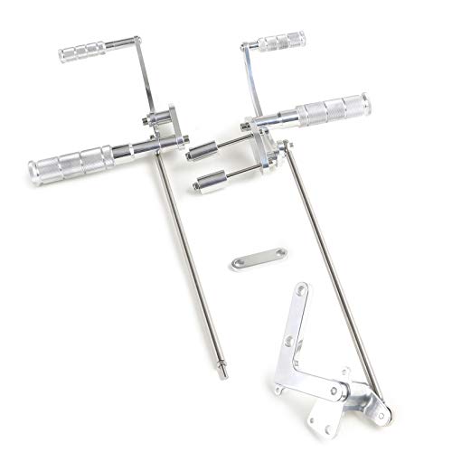 17" Billet Aluminum Forward Controls Foot Pegs for Yamaha VMX1200 V-Max 1200 1985-2007 - color: Silver, size: VMX1200