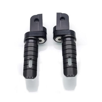 MZS Motorcycle Foot Pegs Front 360° Roating Rider Footpegs Rest Pedal Black CNC Compatible with F900R, F900XR, Rninet, R nine T Scrambler/Pure, S1000R, S1000RR - size: F900R, F900XR, Rninet, S1000R, S1000RR