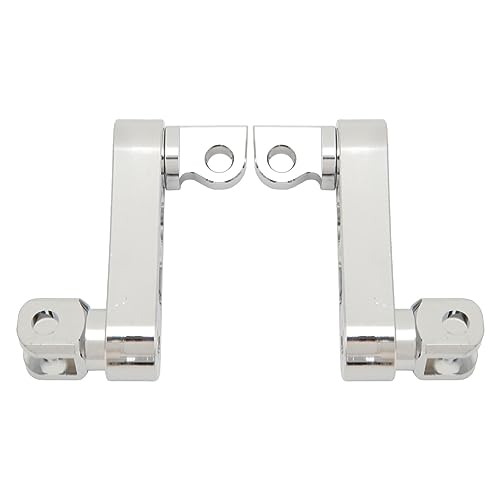 Motorcycle Foot Peg Highway Bracket – 360° Adjustable Aluminum Extension for Touring (Electroplated) - color: Electroplated