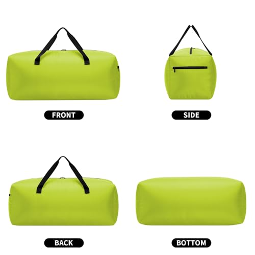 iFARADAY Foldable Duffel Bag 30" / 75L Lightweight with Water Rresistant for Travel-Light Green - color: Light Green-75L