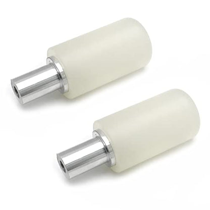 XKMT- White Universal 10mm 45 * 115mm Motorcycle Frame Sliders Crash Protector Compatible With Suzuk [P/N: XH6014-019-WHITE] - color: White
