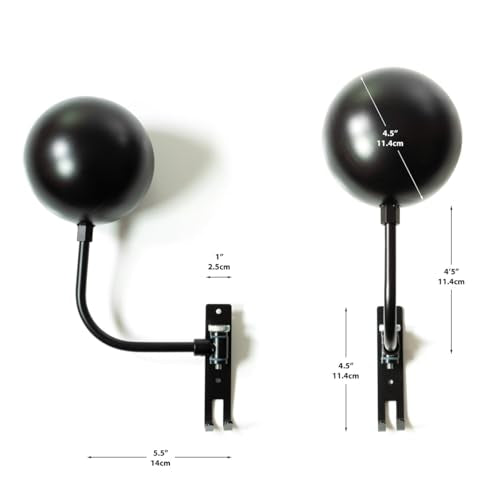 Motorcycle Helmet Rack, Black Wall Mounted Holder - 3 Pack with Metal Hook Hanger for Gear and Accessories, adult