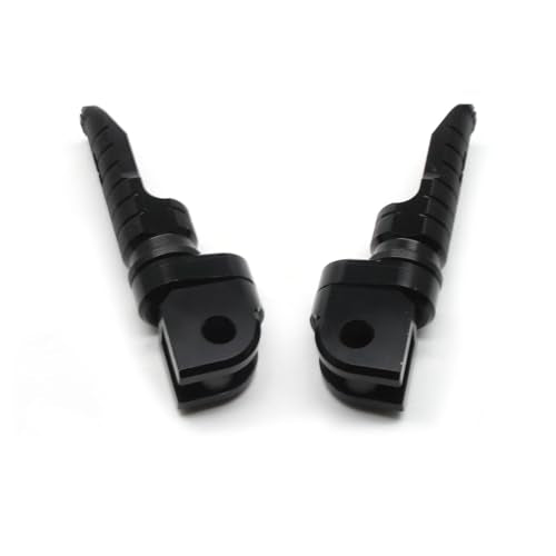 MZS Motorcycle Foot Pegs Compatible with ZX4R ZX4RR ZX25R EX 400 500 Z400 Z500 2018-2026, Front Adjustable Footpegs Rider Foot Pedal Black CNC - size: ZX4R/ZX4RR/ZX25R/EX 400 500/Z400/Z500