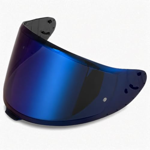 Shoei RF-1400 Helmet Visor Replacement for X15 CWR-F2 RF-1400 Z8 NXR2, CWR-F2 Shield Windshield Anti-Scratch UV Protection （Royal Blue） - color: Royal Blue