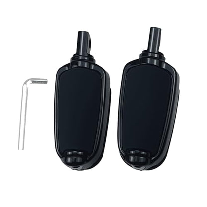 Motorcycle Highway Pegs Passenger Slipstream Footpegs Male Mount Foot Rest Pedal Fit Harley Touring Street Glide Road King Road Electra Glide Sportster Dyna Softail - style: Style-F-Black