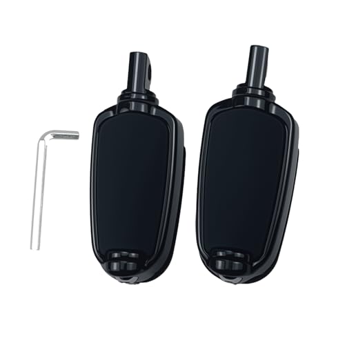 Motorcycle Highway Pegs Passenger Slipstream Footpegs Male Mount Foot Rest Pedal Fit Harley Touring Street Glide Road King Road Electra Glide Sportster Dyna Softail - style: Style-F-Black