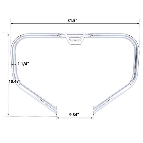 Engine Guard Kit Fit for Harley Davidson Softail Deluxe Fat Boy Heritage Classic Sport Glide Softail Slim Street Bob Low Rider 2018-later Chrome
