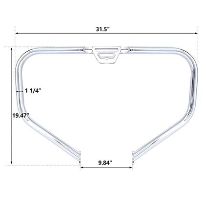 Engine Guard Kit Fit for Harley Davidson Softail Deluxe Fat Boy Heritage Classic Sport Glide Softail Slim Street Bob Low Rider 2018-later Chrome