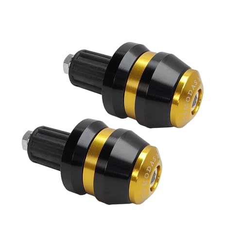 22mm 7/8'' Motorcycle Bar End Plug Sliders Universal Handlebar Grips Bar Ends Caps replacement for Honda Yamaha Suziku Kawasaki BMW Motorbike Dirt Bike(Gold) - color: Gold