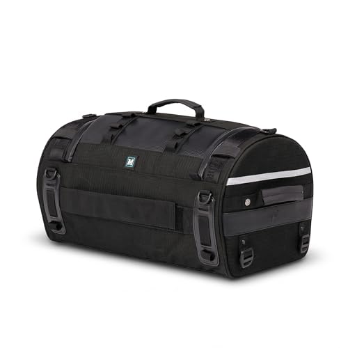 Niche Stackable Tail Bag, Three sizes, Motorcycle Rear Seat Bag with Waterproof Rain Cover, Motorbike Travel Luggage, Zipper closure, Large Capacity-36L - size: 36L