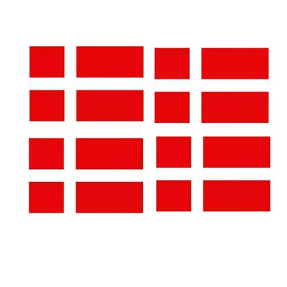 4 PCS Flag Stickers - Denmark Flag Stickers Decals for Cup Computer Laptop Car Bumper Window Helmet Musical Instrument with Smooth Surface - size: Denmark
