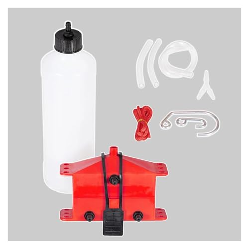 Motorcycle Chain Cleaning Machine Kit Brush Gear Cleaner Tool Compatible With Motorbike Chains Lube Device Lubricating Accessory(Red) - color: Red