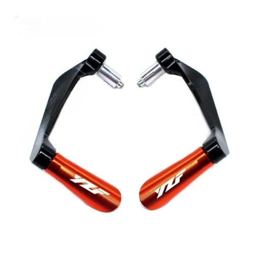 Bar Handle Protector for YZF R1 YZF R3 YZF R6 Motorcycle Brake Clutch Levers Guard Protector YZF-R1 YZF-R3 YZF-R6 R125 YZF R25 R1M R1S R6S - color: ORANGE