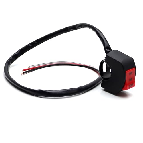 iJDMTOY Universal Fit 7/8-Inch Handlebar Dual Flip On/On/Off Switch, Compatible with Motorcycle Dirt Bike ATV UTV Lights (Headlight, Fog/Driving Light, Light Bar) or Horn, etc - style: Dual Switches