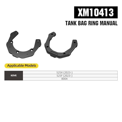 Rhinowalk Motorcycle Tank Bag Adapter Base with Strong Magnetic-XM10413 - color: Black413