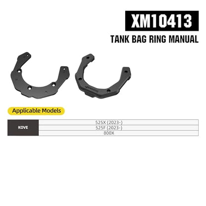 Rhinowalk Motorcycle Tank Bag Adapter Base with Strong Magnetic-XM10413 - color: Black413