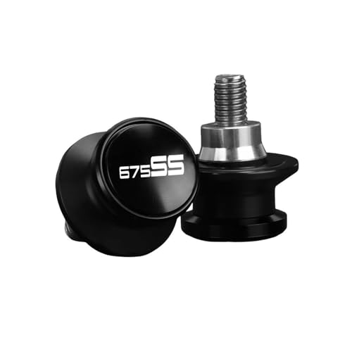 Moto Frame Sliders For CFMOTO 675SS 2024 2025 2026 Swingarm Spools 10MM Motorcycles Accessories Rear Stand Screws Sliders - color: C black M10