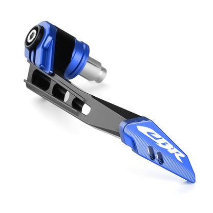 Motorcycle Brake Clutch Lever Guards Bar End Handguard Compatible with H.onda CBR 500R CBR600RR/CBR1000RR | Handlebar Protector CBR125/250R/300R Accessories (Blue) - color: Blue