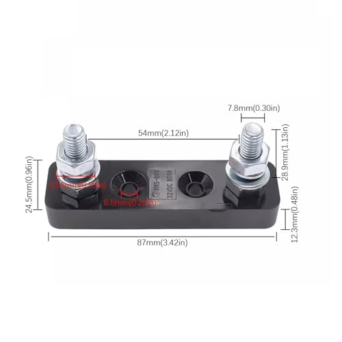 2Pcs ANL Fuse Holder Automotive Heavy Duty Fuse Block Replacement with No Cover for Car Audio System Amplifier Inverter CFH-ANL-WG1 - color: CFH-ANL-WG1
