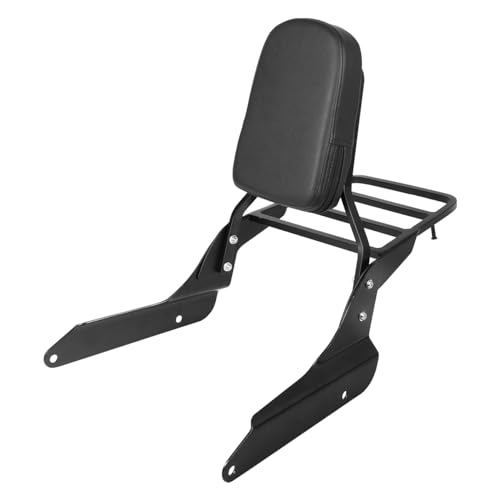 Motorcycle Detachable Passenger Backrest Sissy Bar With Back Rest Pad Luggage Rack Compatible With For Honda Shadow VLX600 VT600 1999-2008 Sissy Bar Backrest