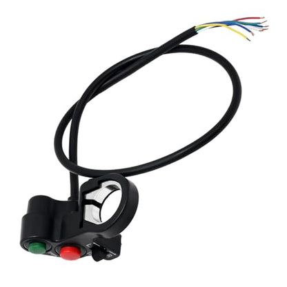 Universal 7/8'' 22mm Motorcycle Handlebar Switch with Turn Signal Headlight Horn Function Compatible for Pit Dirt Bike Scooter ATV