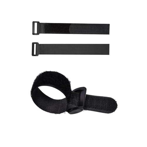 20 Pack 8 Inch Reusable Fastening Cable Straps,Adjustable Multi-Purpose Hook and Loop Straps Nylon Cable Ties for Wire Cable Management Home Office Garage Outdoor Organization - size: 8'' x 0.6'' (Black)