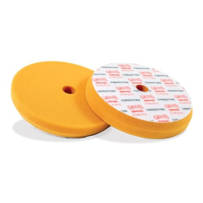 Griot's Garage Orange Foam Correcting Pads for Car Polishing and Detailing, Removes Light to Moderate Paint Defects, Durable, Machine-Washable, 10617, 6.5", Set of 2 - size: 6.5" Pads (Set of 2)