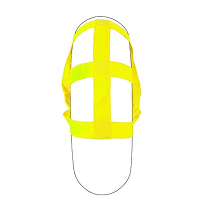 MOTO4U Universal Motorcycle Rear Wheel Tie down Strap in Yellow - color: yellow