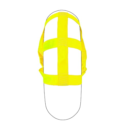 MOTO4U Universal Motorcycle Rear Wheel Tie down Strap in Yellow - color: yellow