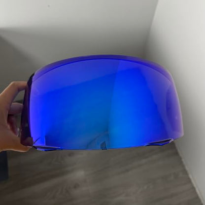 YOURNAME HJ33 Shield for HJC I90,i91 Face Shield Uv-protected Visera Casco Moto Visera Casco Moto (Deep Blue-For Day) - color: Deep Blue-for Day