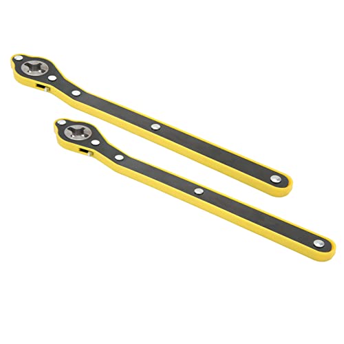 Scissor Jack Wrench, 13.4in Long Handle 2T Load Capacity Car Jack Ratchet Wrench, Heavy Duty Forged Steel with Reversible Knob for Car SUV Motorcycle Truck