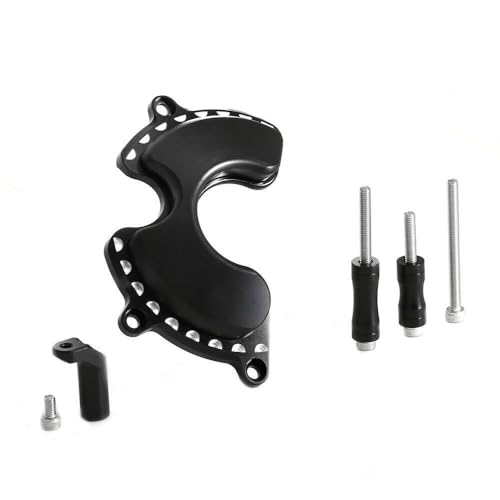 Monkey125 Left Right Engine Cover Protector Slider Compatible with Monkey 125 Super Cub C125 2018-2021 3D CNC Motorcycle Accessories Engine Crankcase Guard (Black) - color: Black2