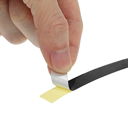 X AUTOHAUX 16pcs Fit 17" Wheel Motorcycle Car Bike Wheel Rim Sticker Strips Reflective Stripe Tape Reflector Black - color: Black