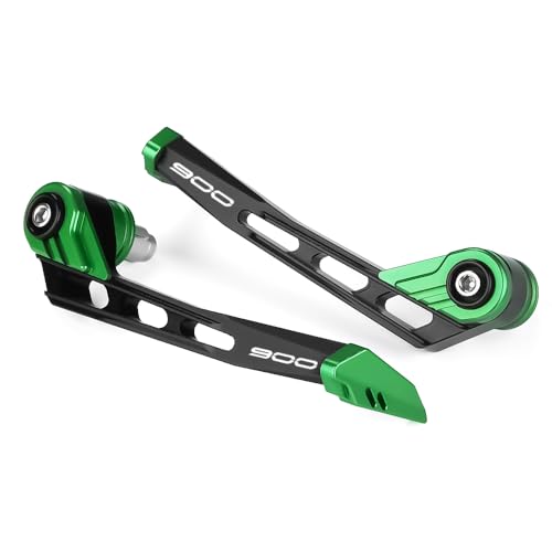 Motorcycle Brake Clutch Lever Guards Bar End Handguard Compatible with K.awasaki Z900 2025 2024 2023 2022 2021 2020 2019 2018 2017 | Handlebar Protector Z 900 ZR900 Accessories (Green) - color: Green