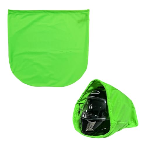 KVAEY Motorcycle Helmet Bag, Helmet Protection Drawstring Bag Made of Nylon Cloth, Large Capacity Helmet Storage Bag for Motorcycle Bicycle, Universal Motorcycle Accessories (Green) - color: Green