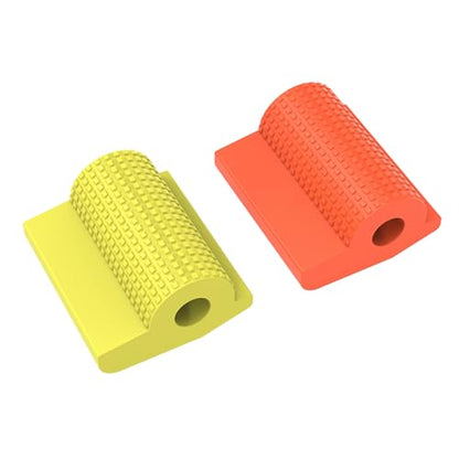 Universally Motorcycle Shifter Gear Lever Pedal Rubber Covers Antiskid Foot Peg Toe Protector Accessories - color: Red